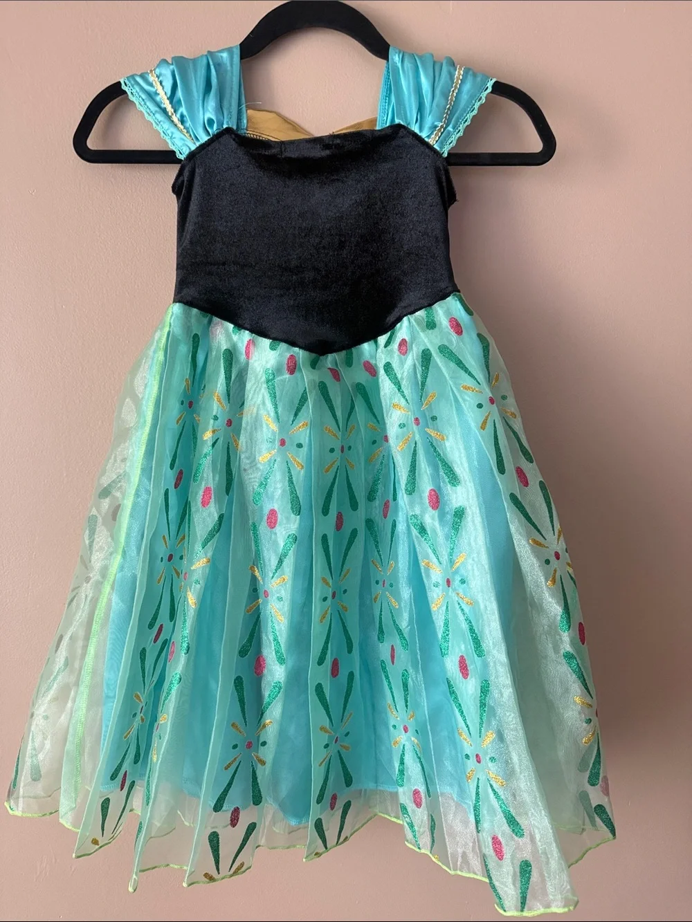 Disney ❄️ FROZEN ❄️ ANNA CORONATION DELUXE DRESS SIZE 3T-4T (100) 🌟EUC🌟